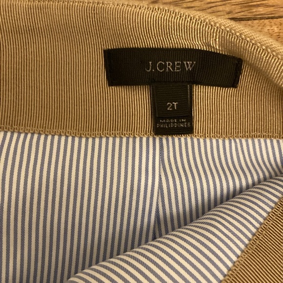 J. Crew tan scalloped edge wool skirt from spring 2017, size 2T - Picture 3 of 6
